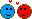 Blue And Red Love :romance-lovebluered: